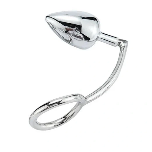 Cock Ring Steel with 4663 DiscreetChoice Stainless Hook Set Anal 0404